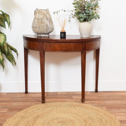 Folding Mahogany Console Table