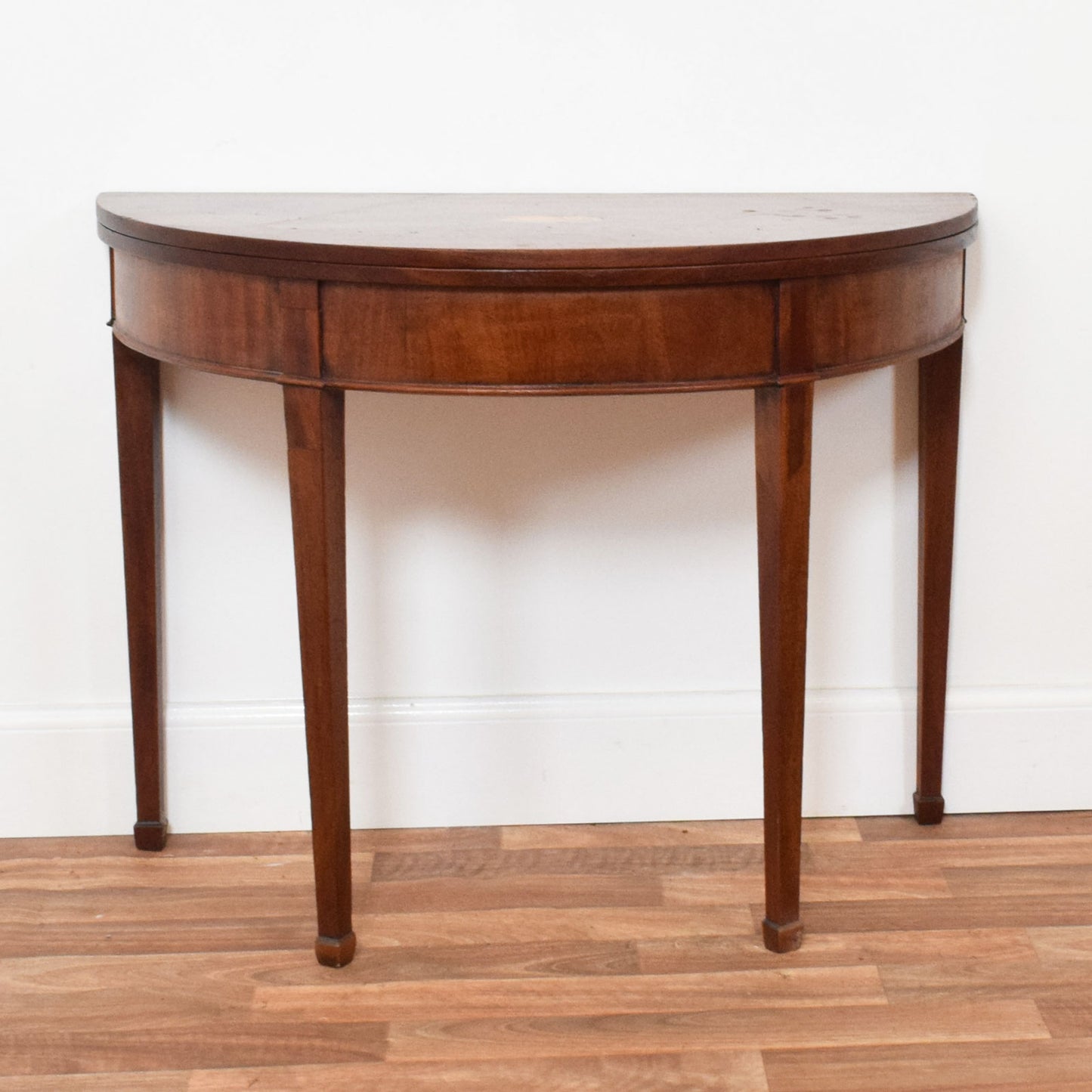 Folding Mahogany Console Table