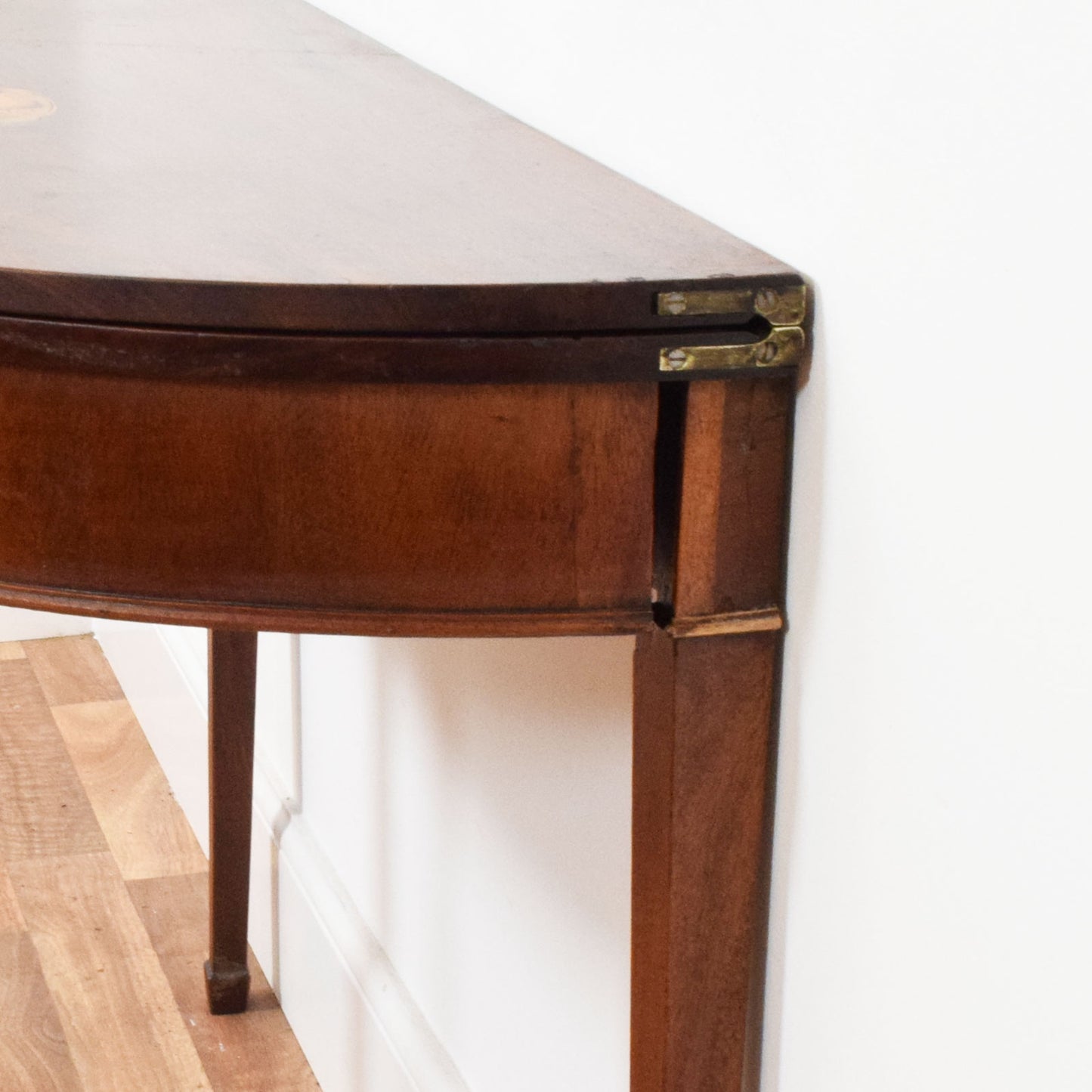 Folding Mahogany Console Table