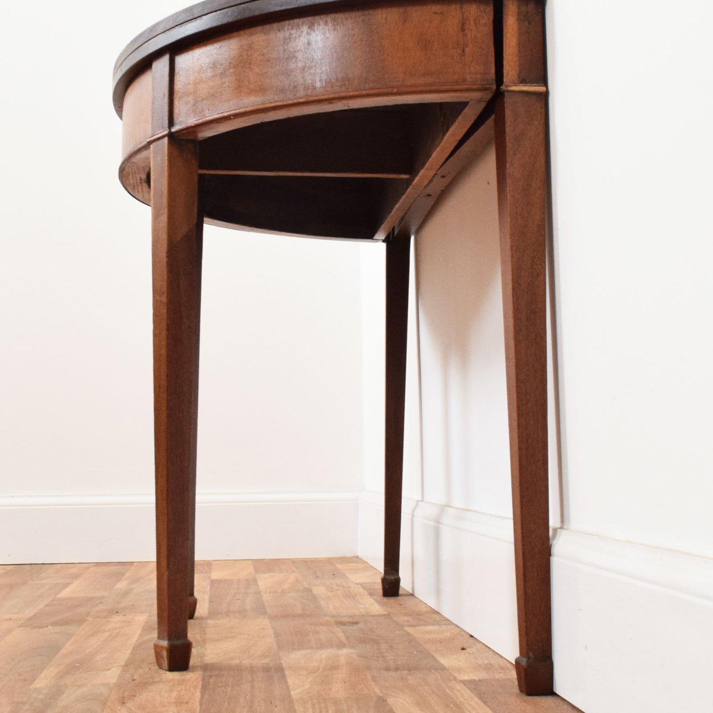 Folding Mahogany Console Table