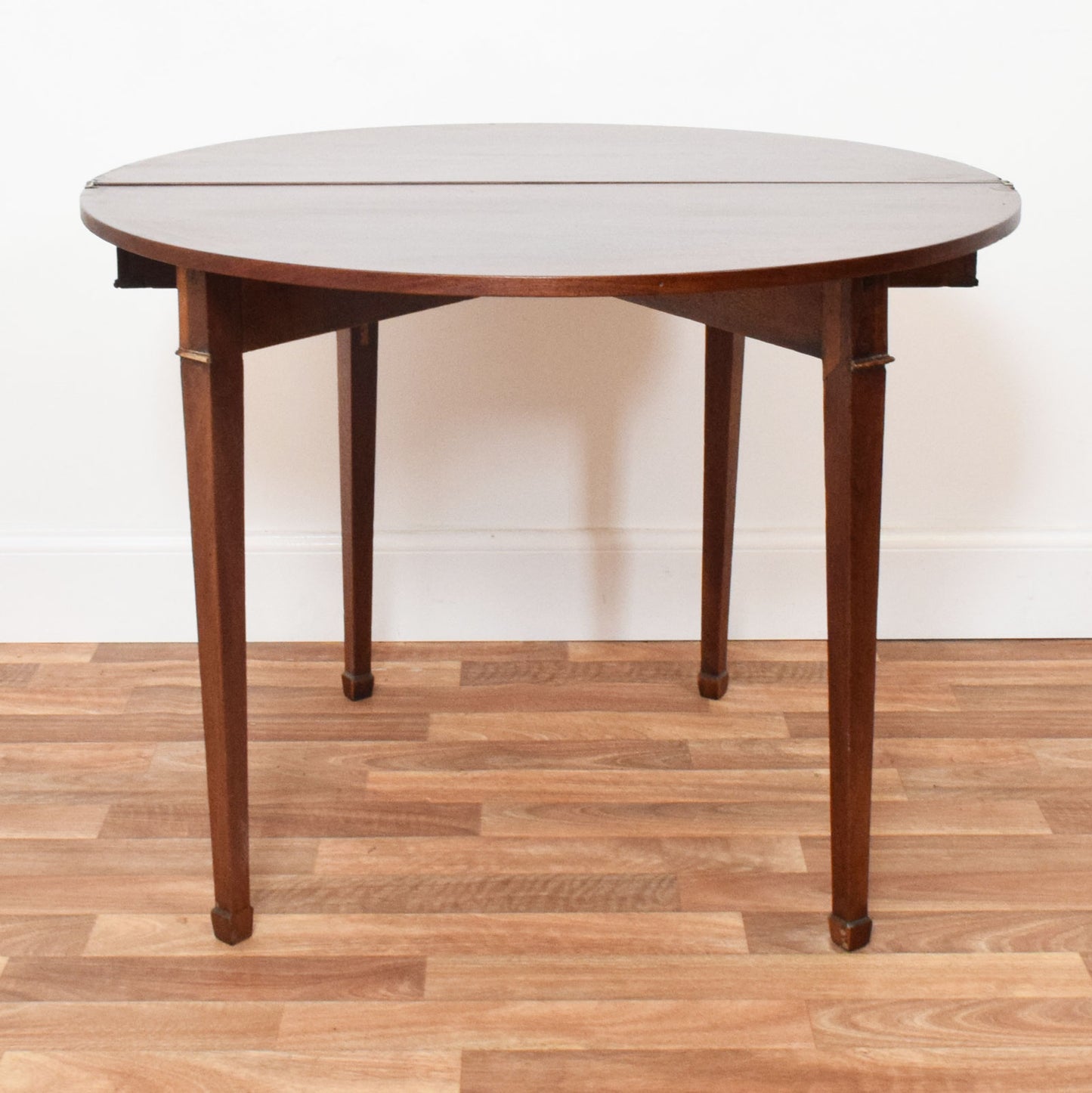 Folding Mahogany Console Table