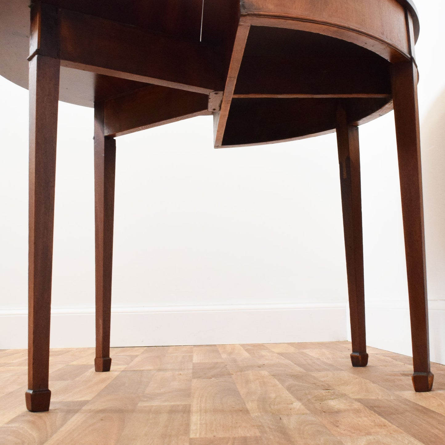 Folding Mahogany Console Table