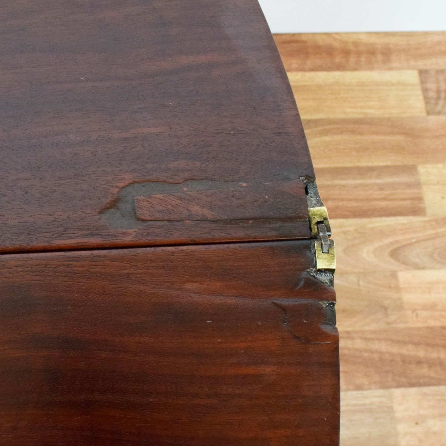 Folding Mahogany Console Table