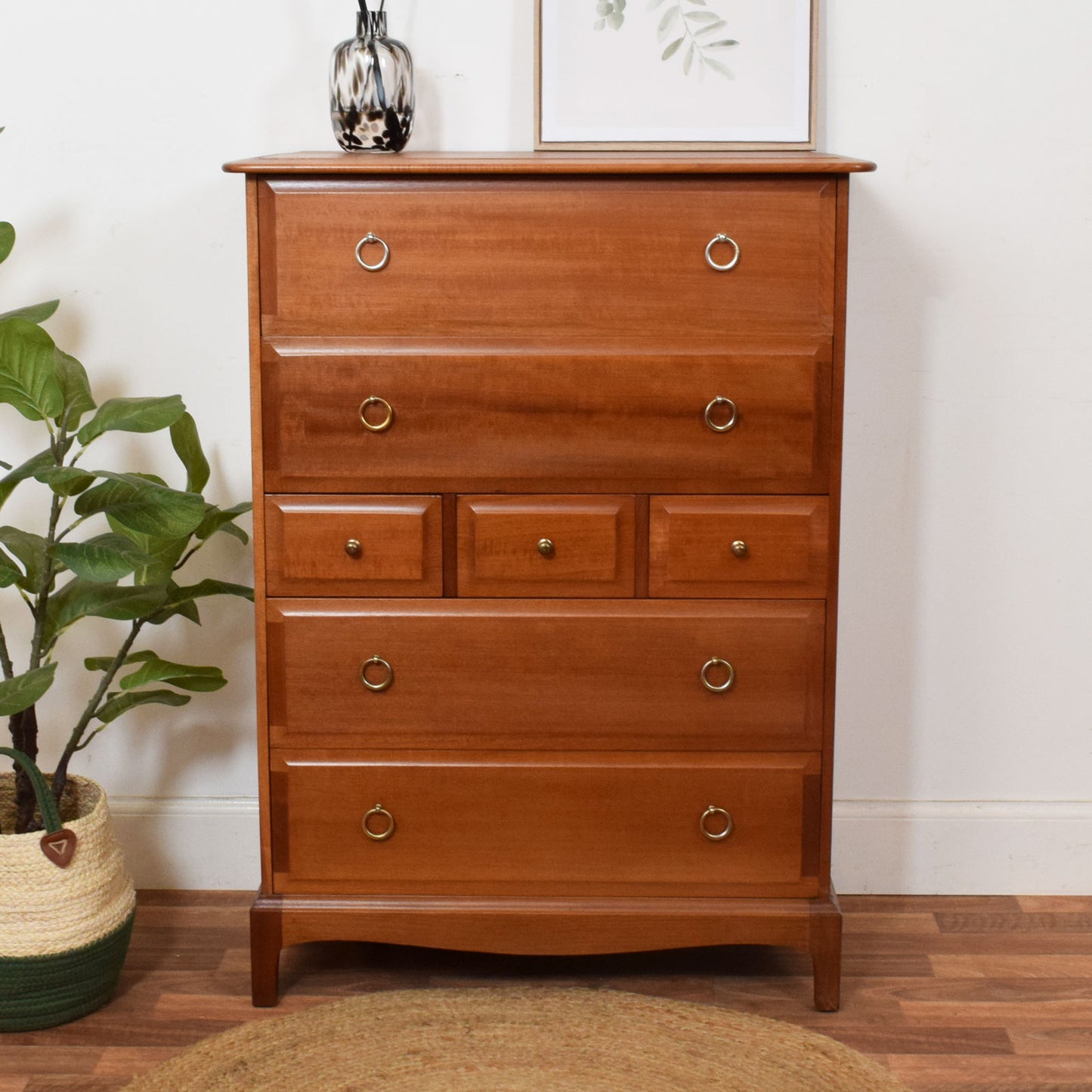 Restored Stag Chest of Drawers