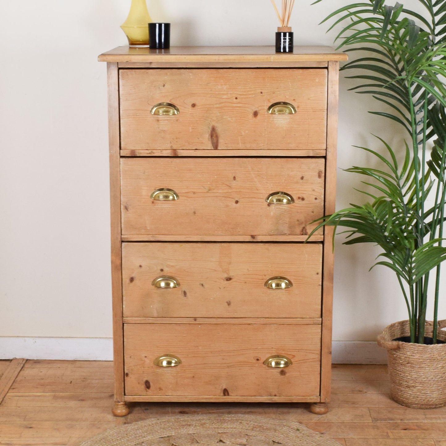 Rustic Pine Chest of Drawers