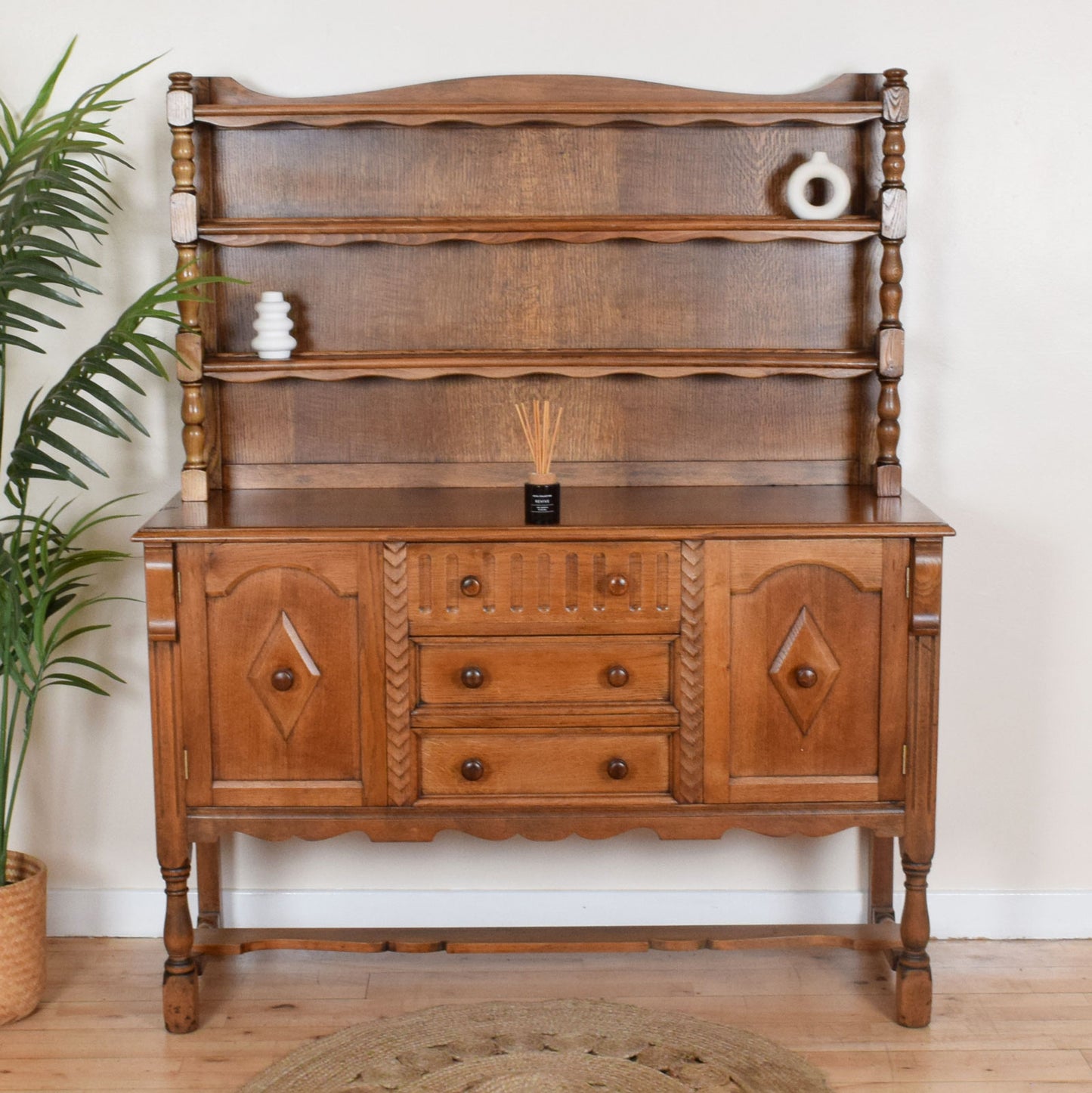 Carved Oak Dresser