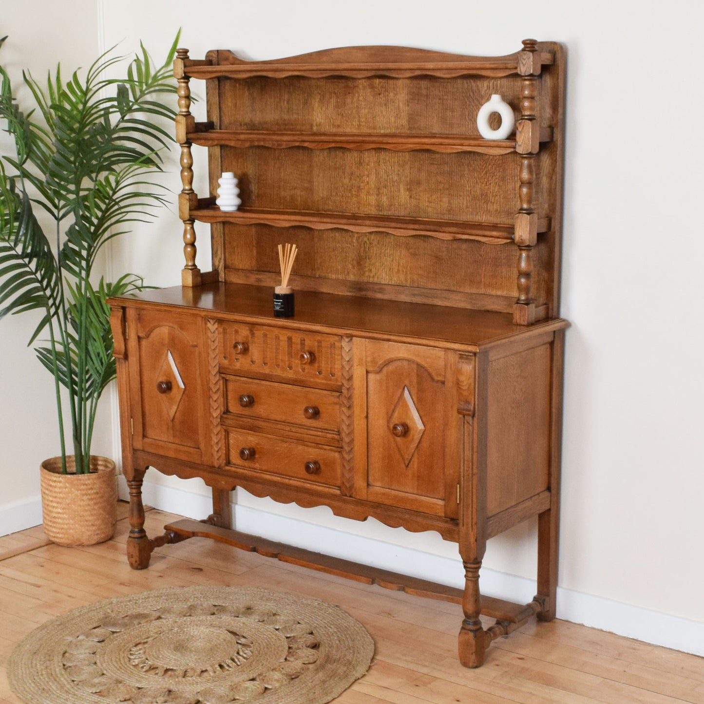 Carved Oak Dresser