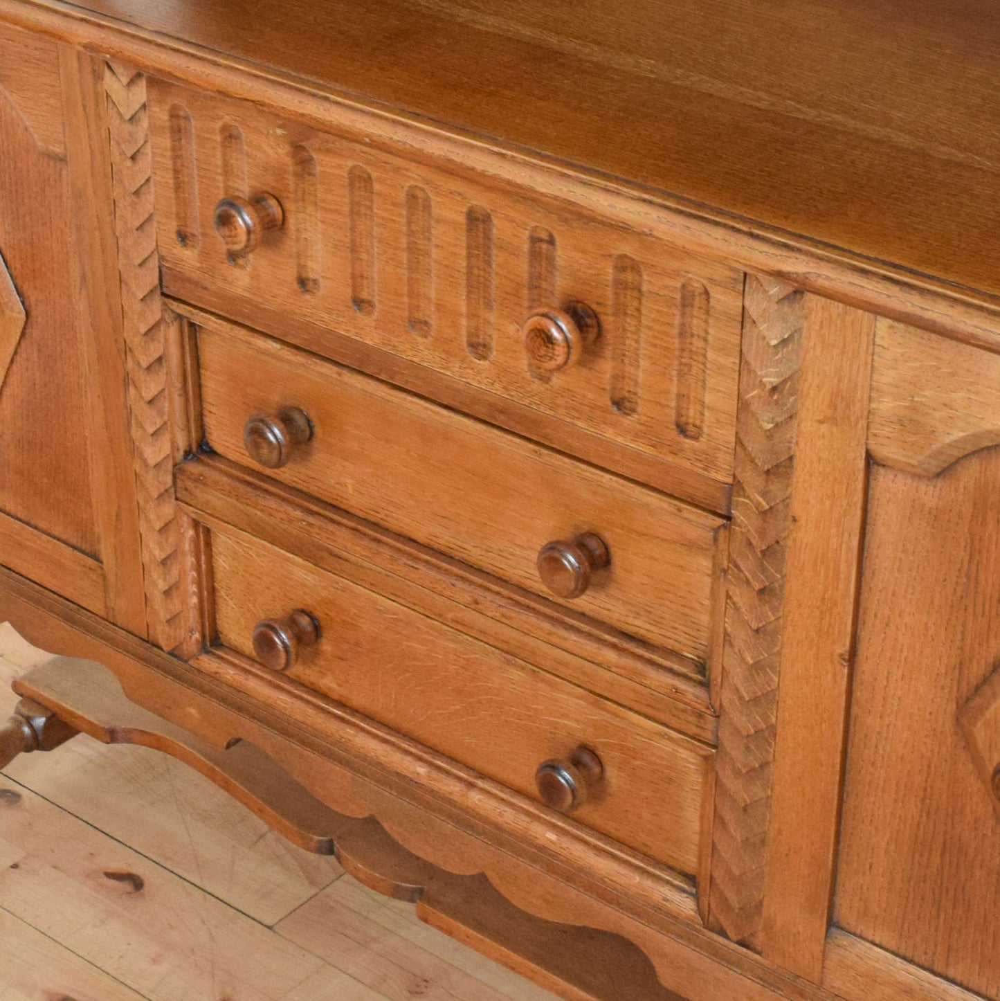 Carved Oak Dresser