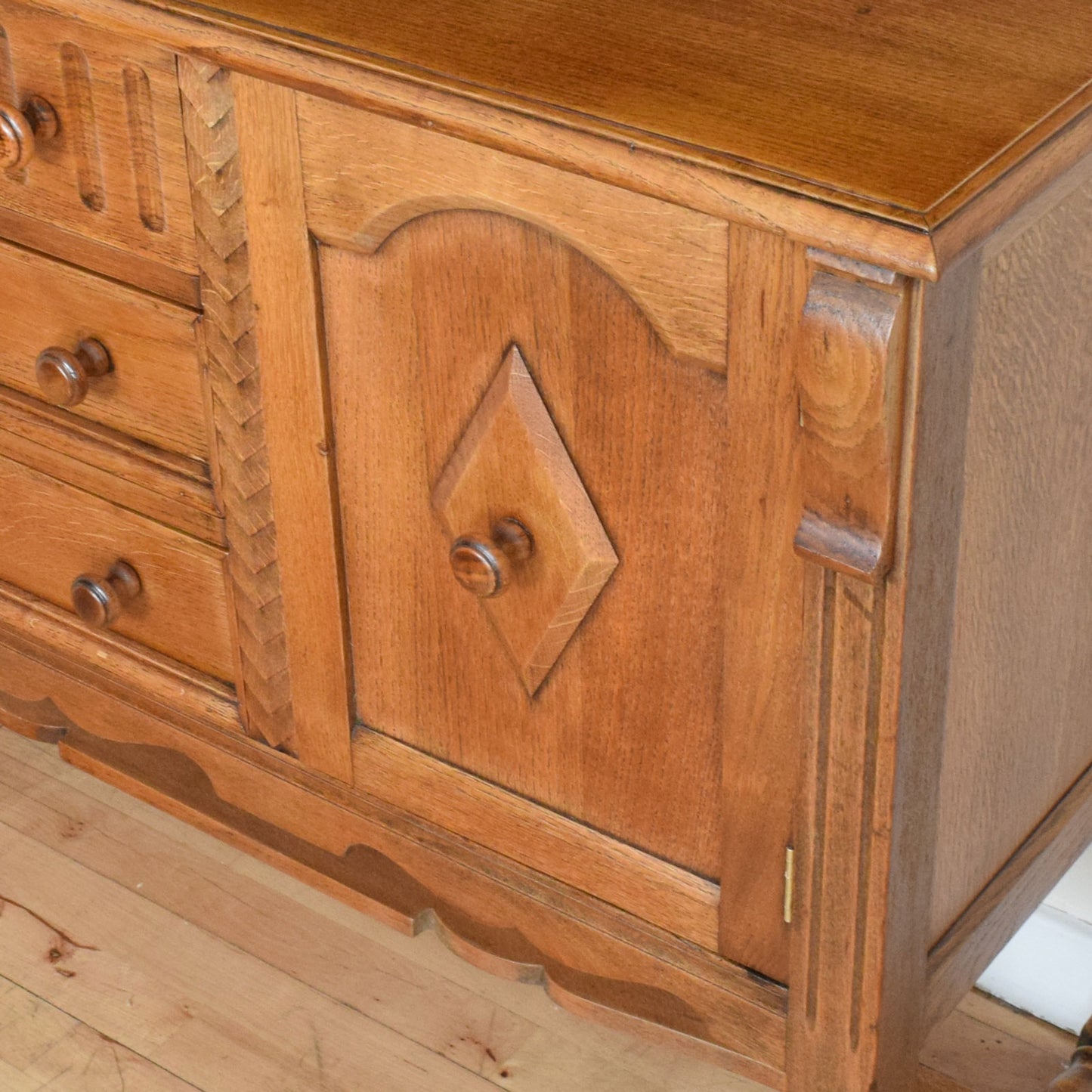 Carved Oak Dresser