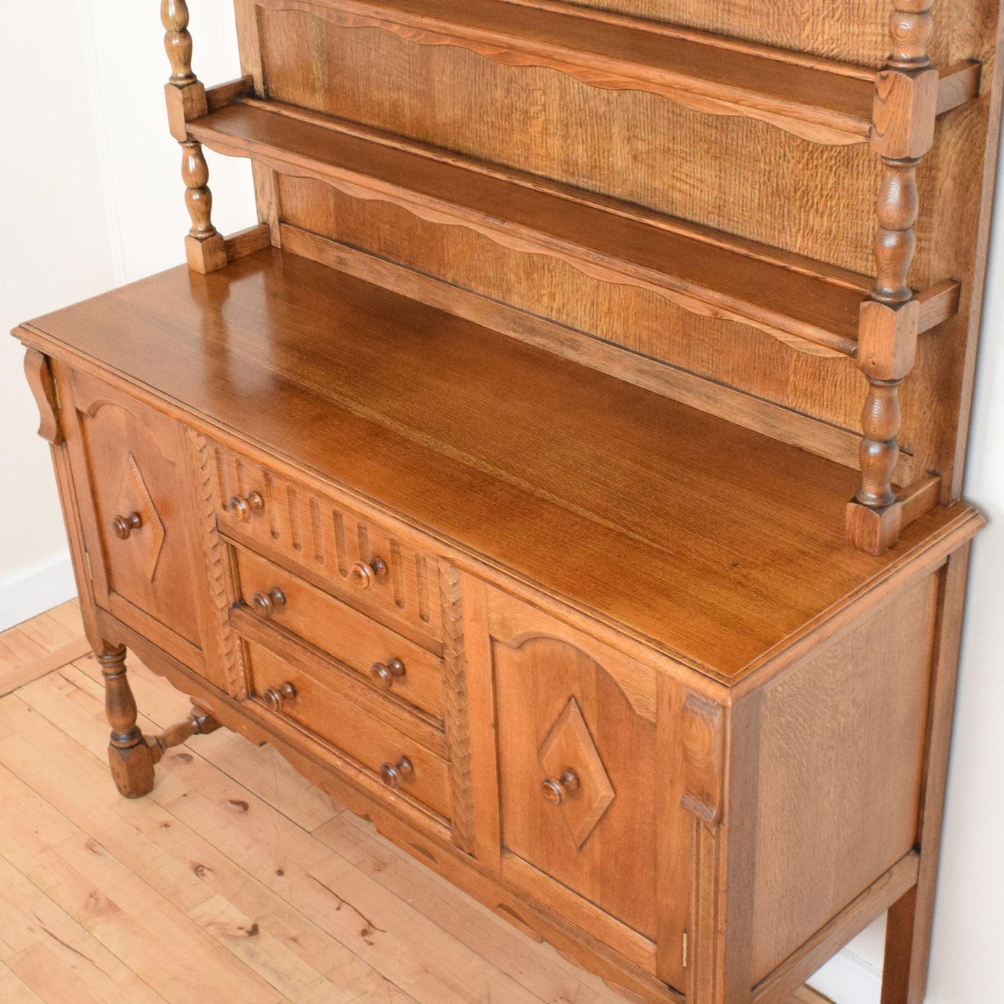 Carved Oak Dresser