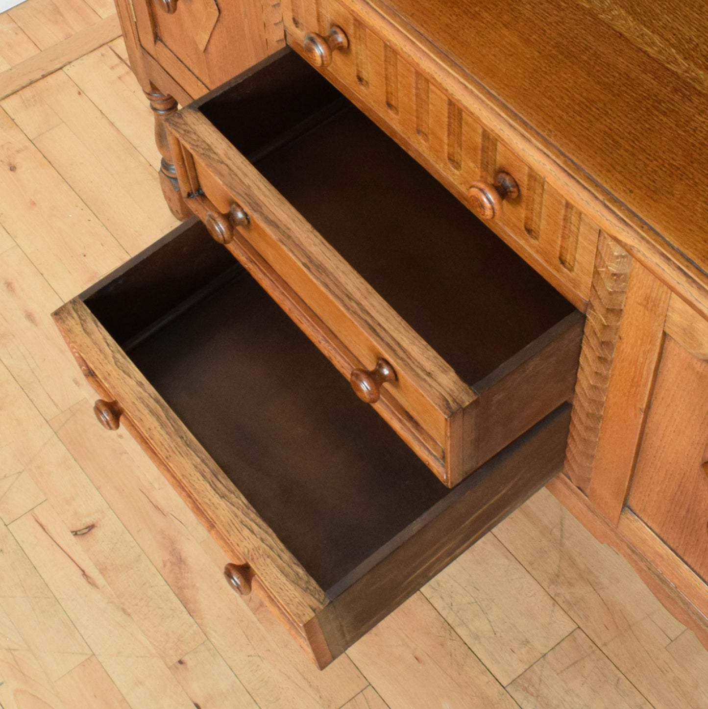 Carved Oak Dresser