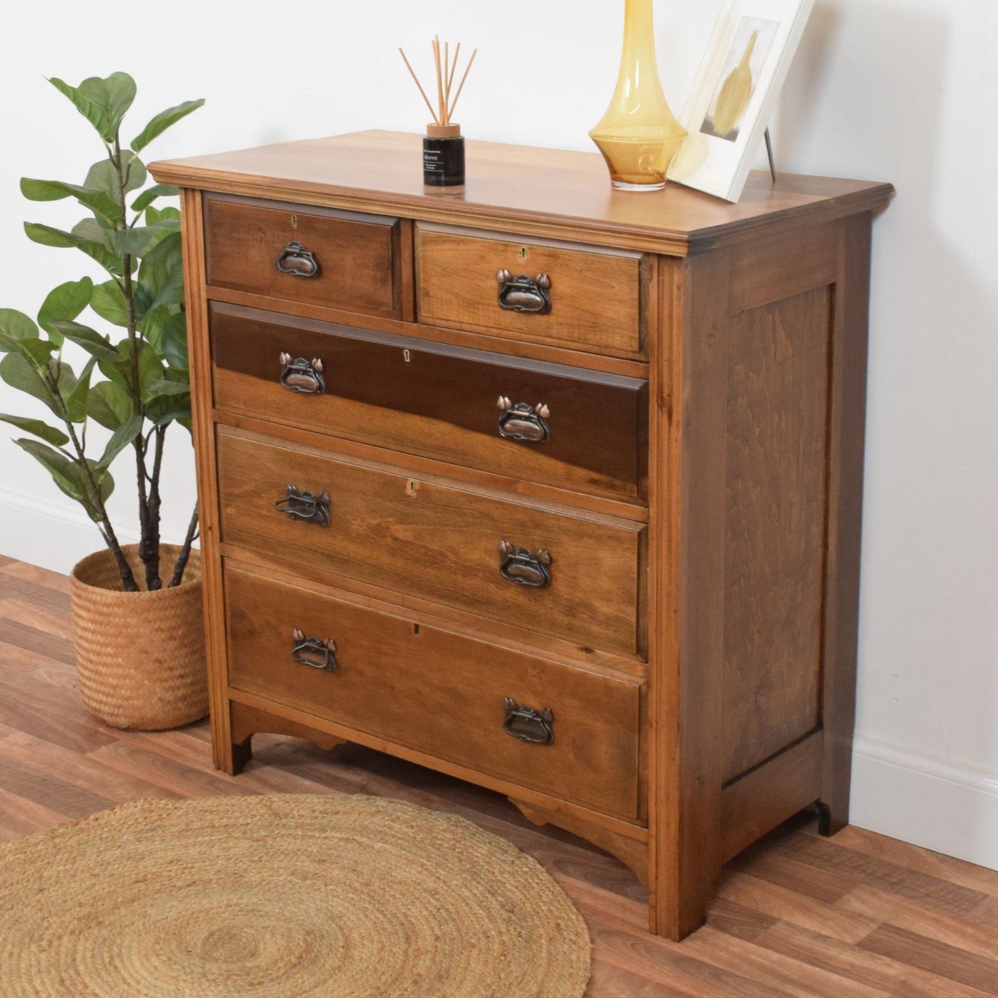 Rustic Mahogany Chest of Drawers