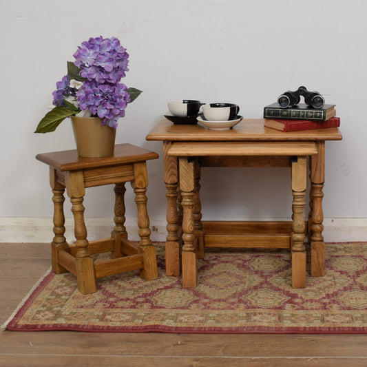 Oak Nest of Tables