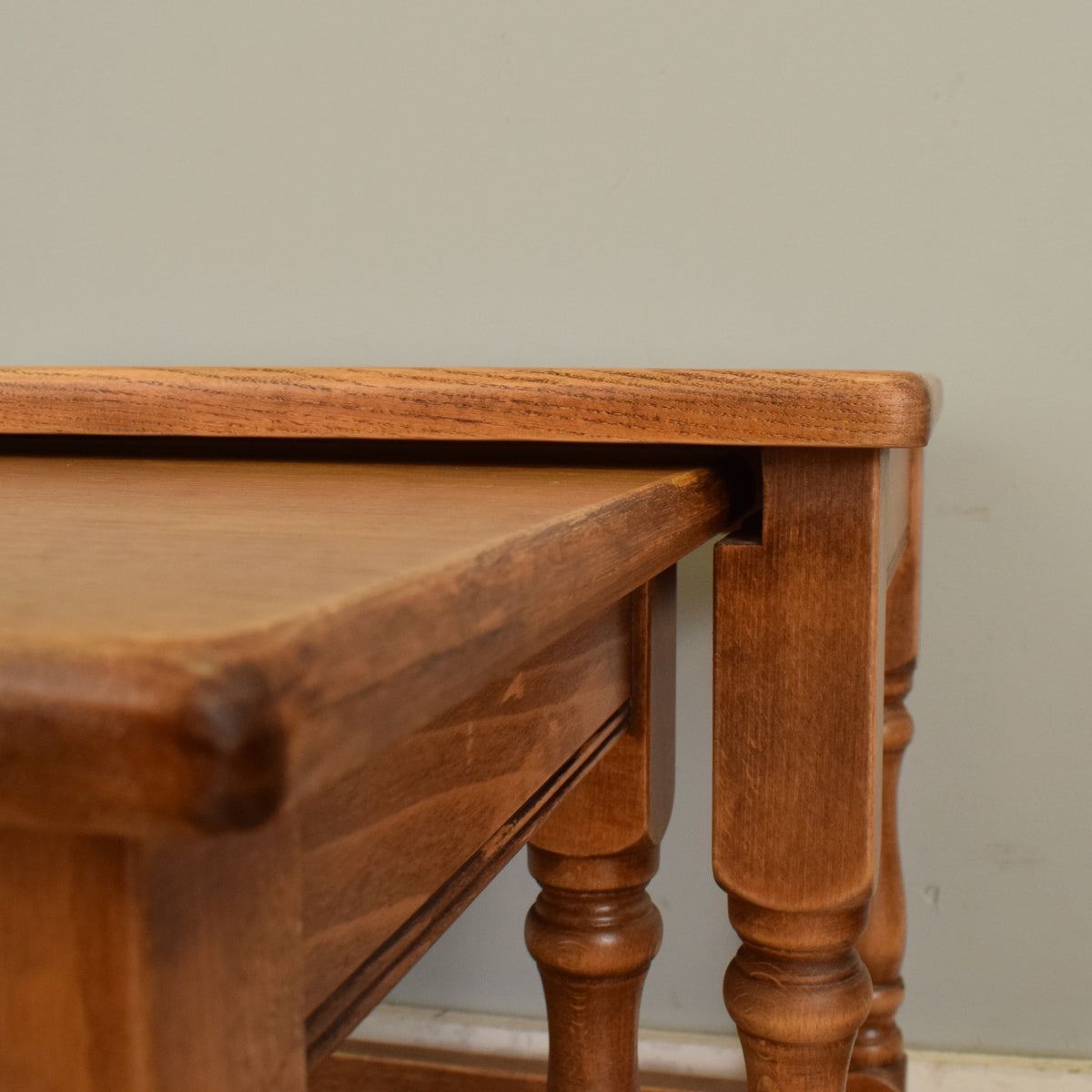Restored Oak Nest of Tables