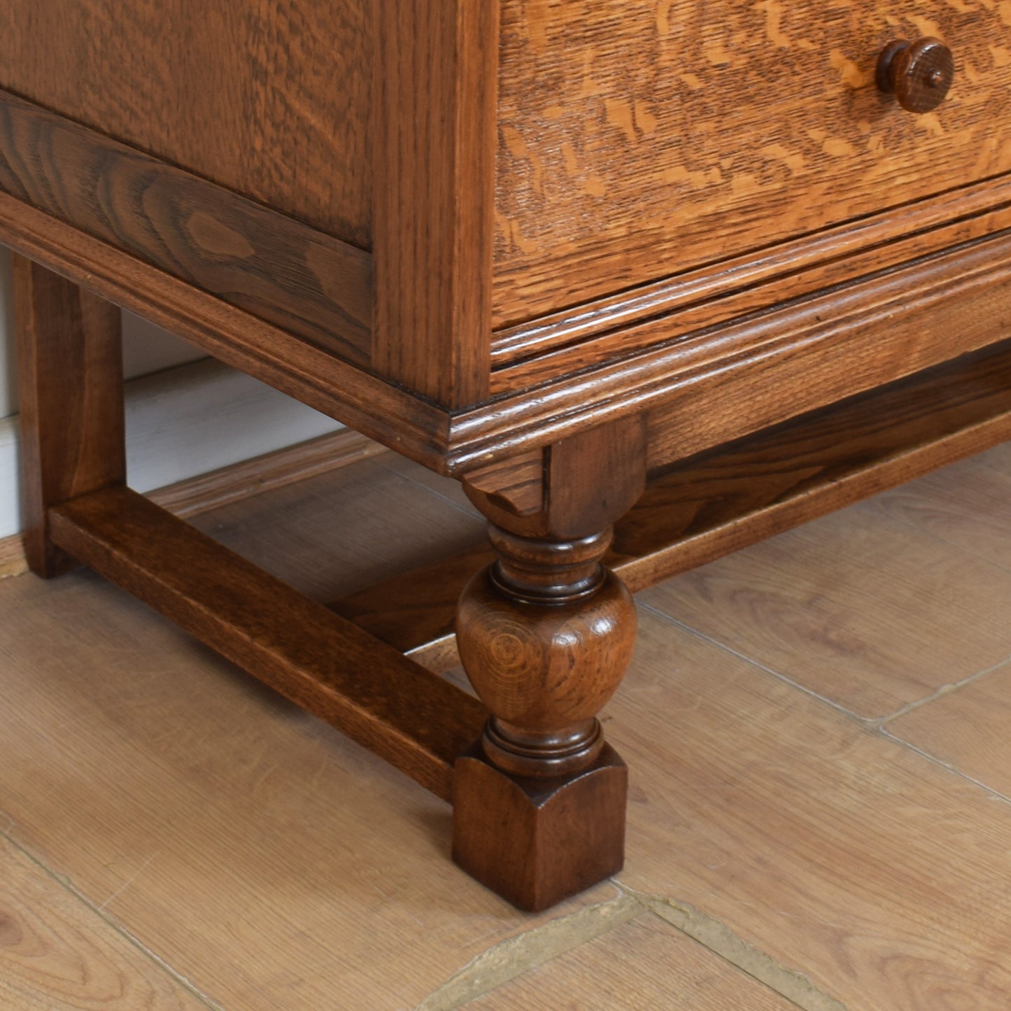 Small Vintage Oak Sideboard