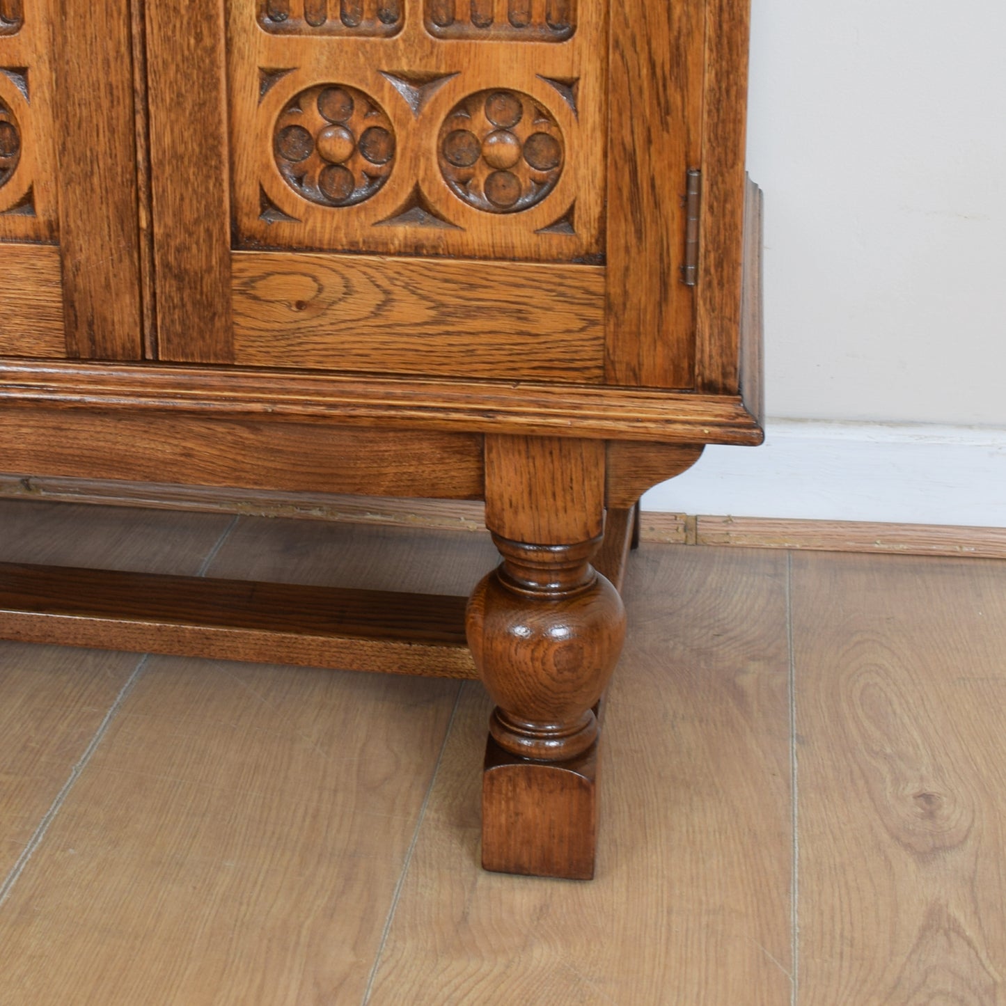Small Vintage Oak Sideboard
