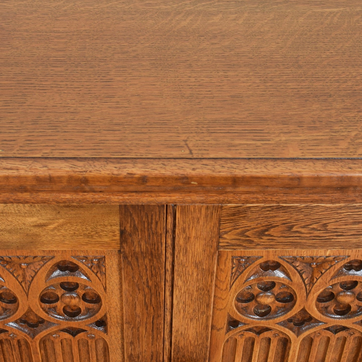 Small Vintage Oak Sideboard