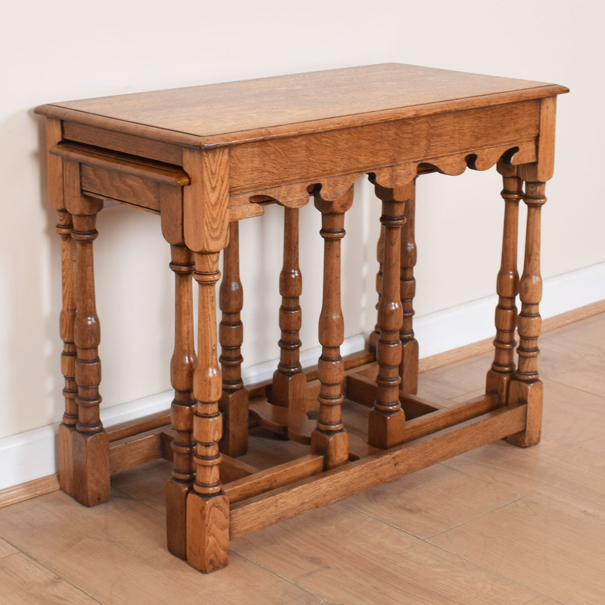 Vintage Oak Long-John Nest