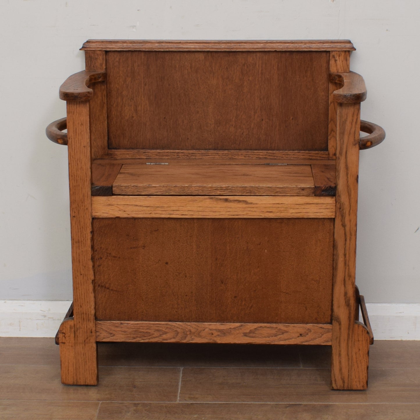 Restored Oak Hall Bench