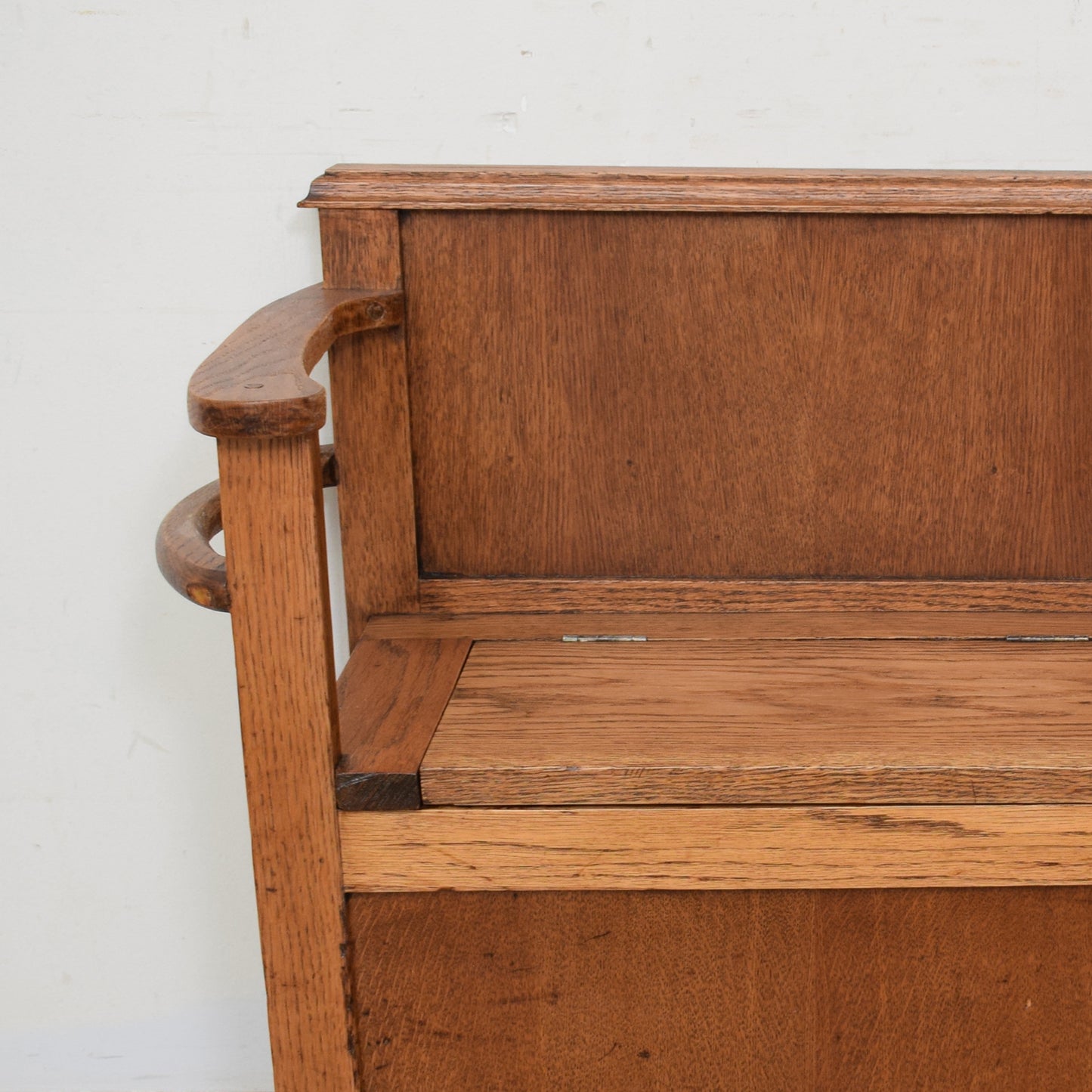 Restored Oak Hall Bench