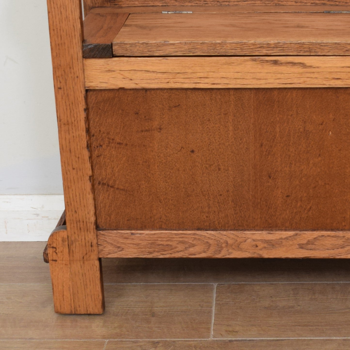 Restored Oak Hall Bench