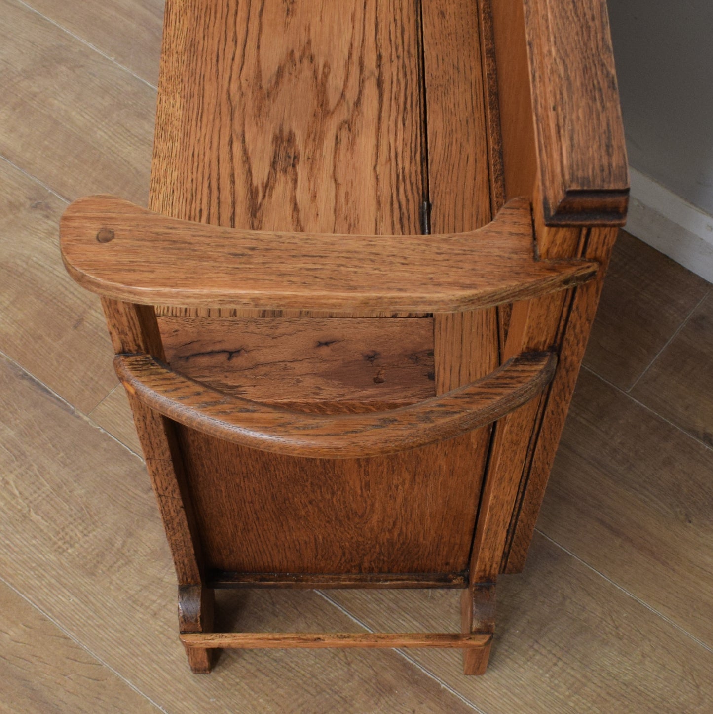 Restored Oak Hall Bench