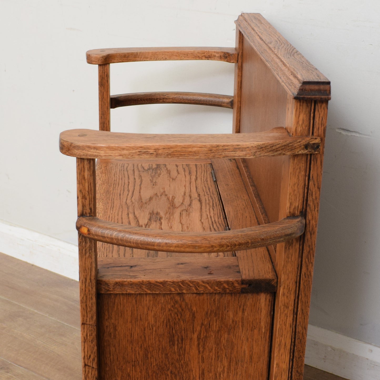 Restored Oak Hall Bench