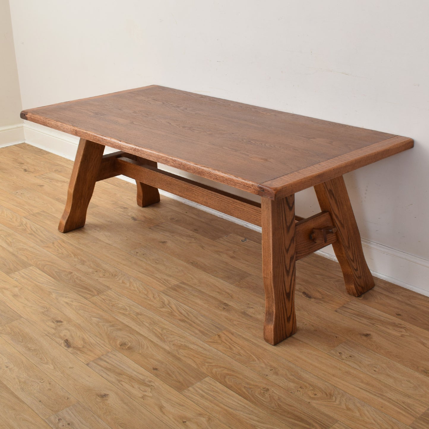 Dutch Oak Table And Four Chairs