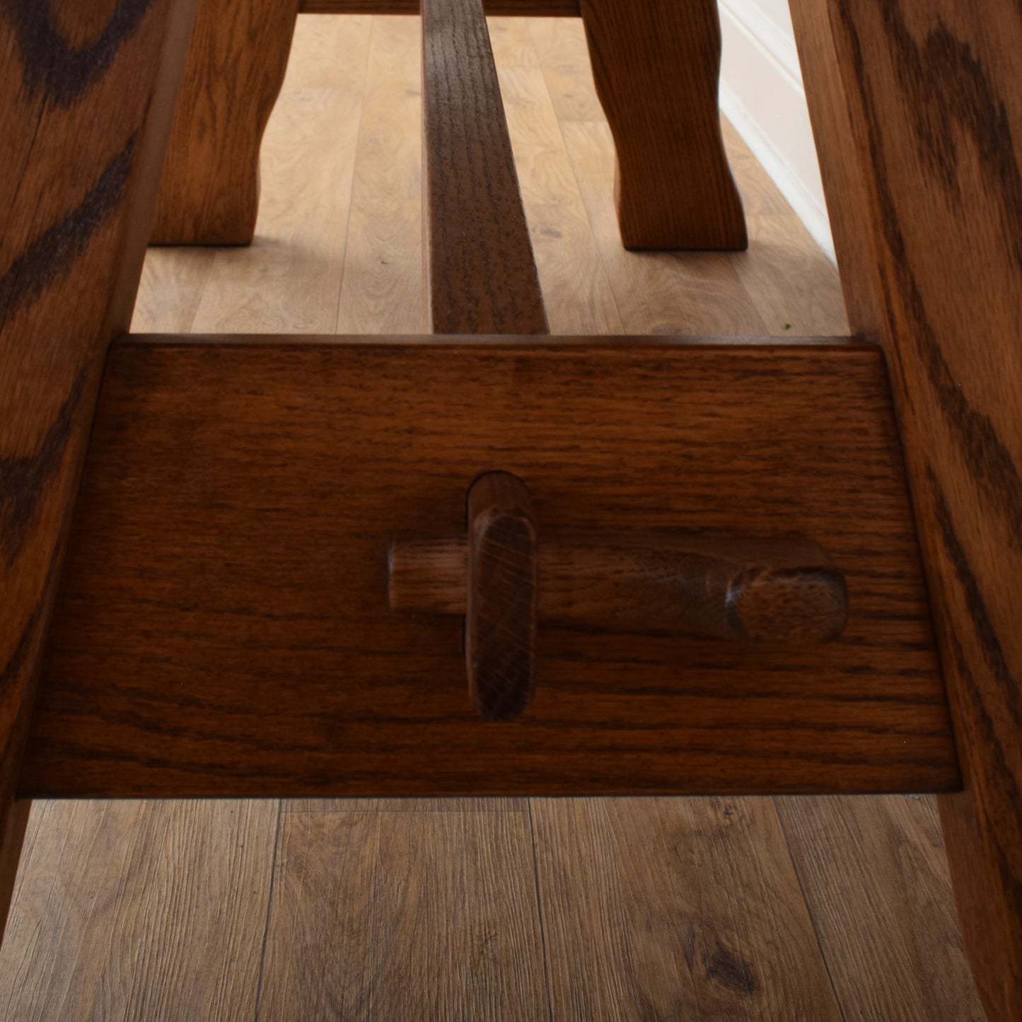 Dutch Oak Table And Four Chairs