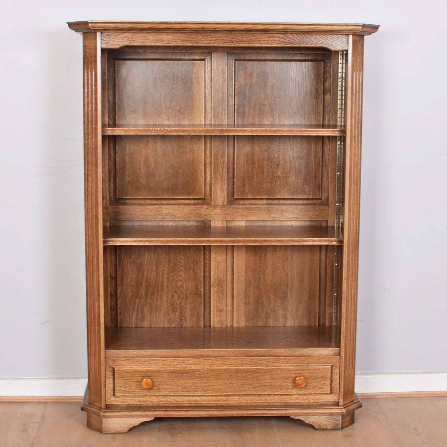 Oak Bookcase with Drawer