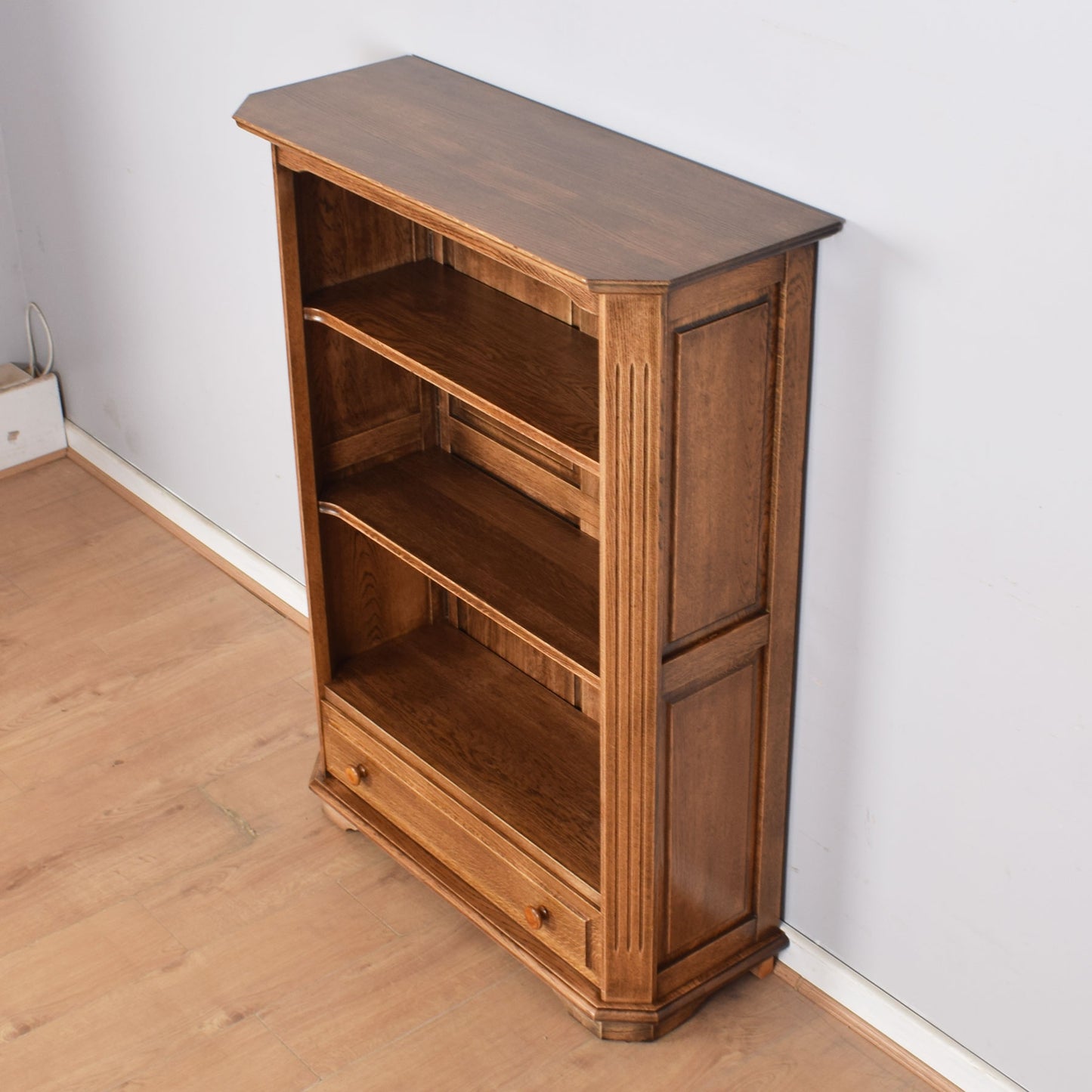 Oak Bookcase with Drawer