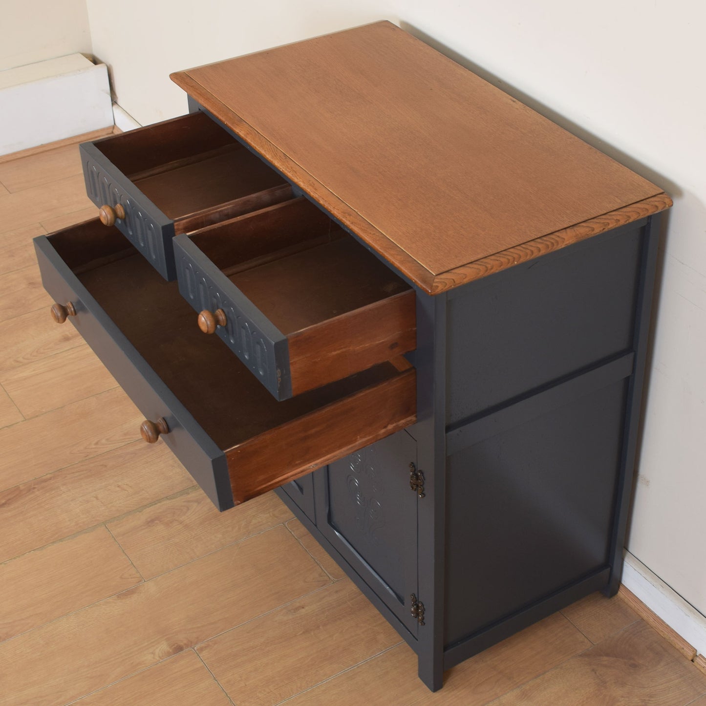 Painted Oak Tallboy