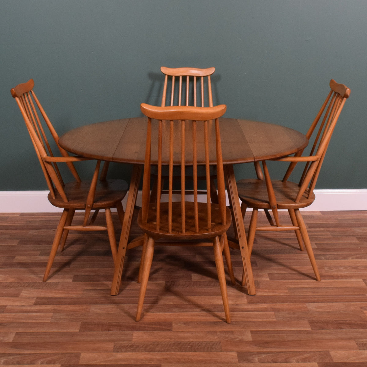Ercol table and 6 chairs