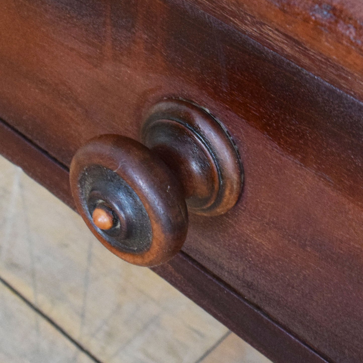 Restored Mahogany Magazine Rack