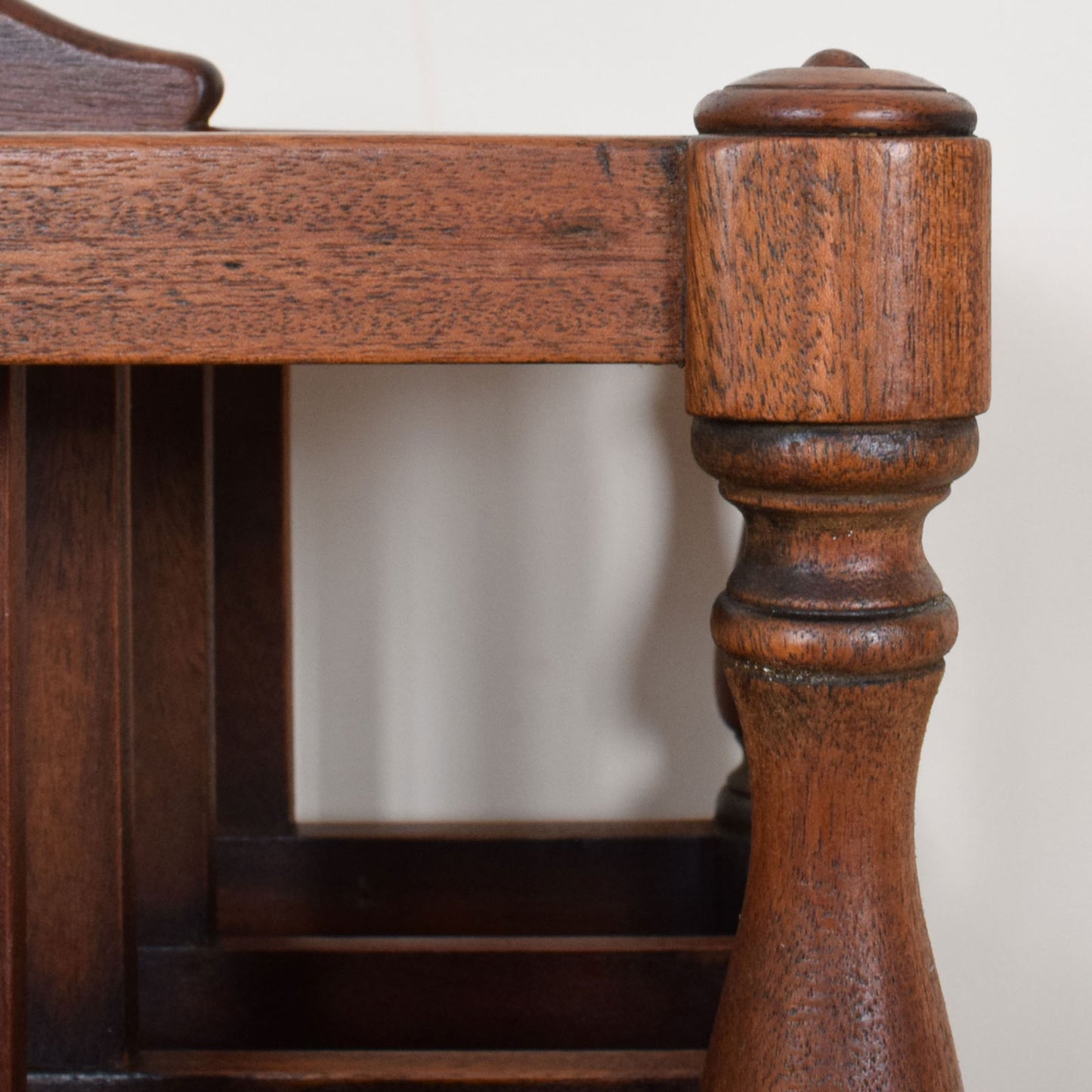 Restored Mahogany Magazine Rack