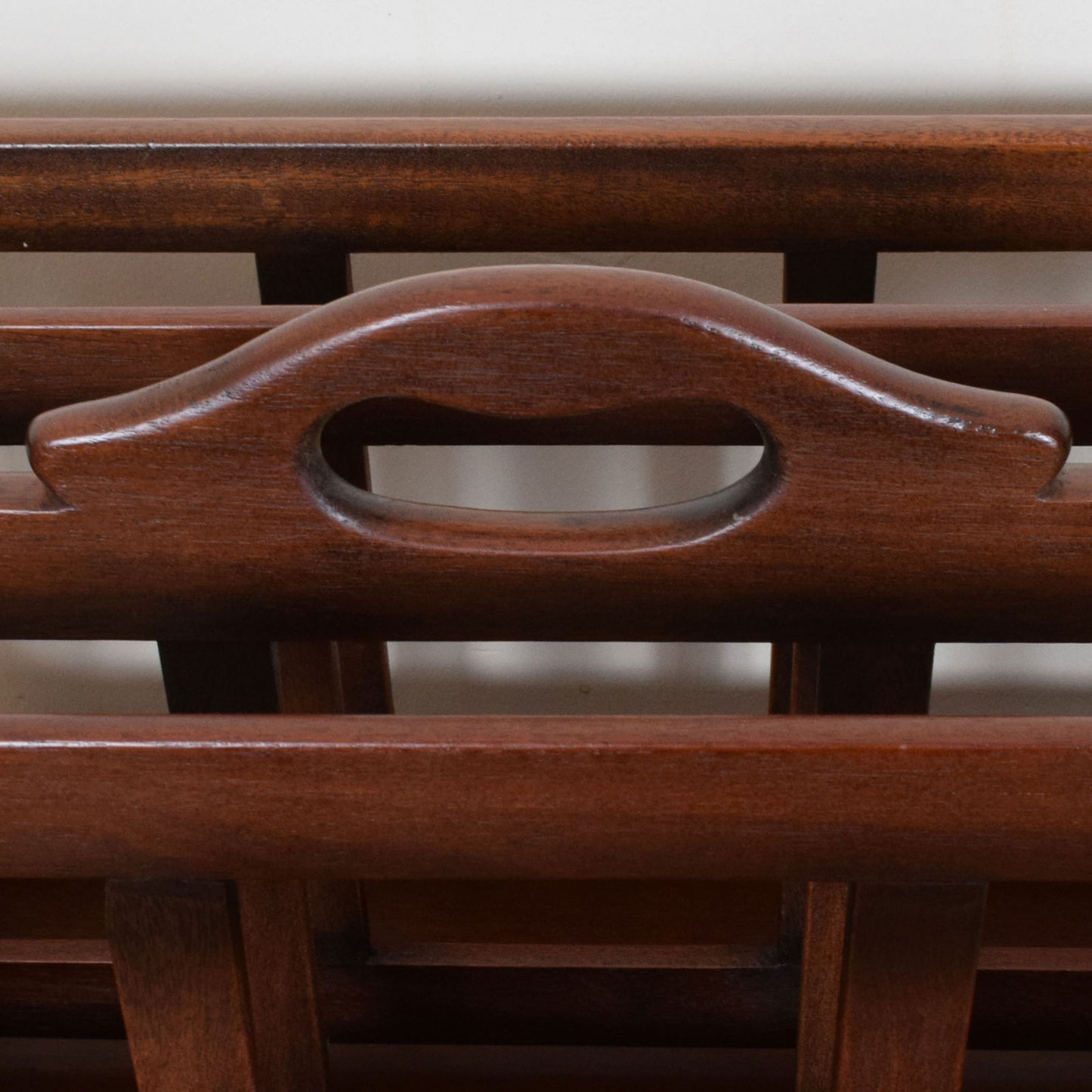 Restored Mahogany Magazine Rack