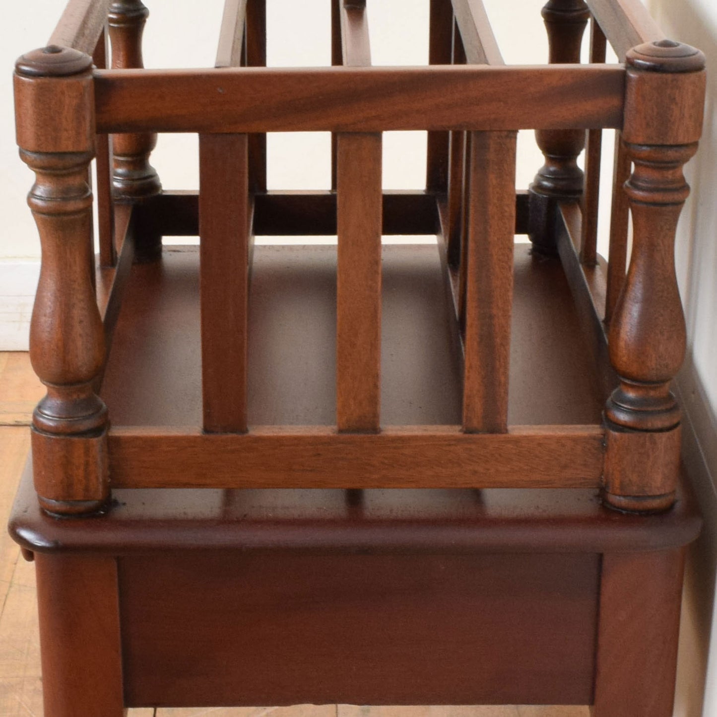 Restored Mahogany Magazine Rack