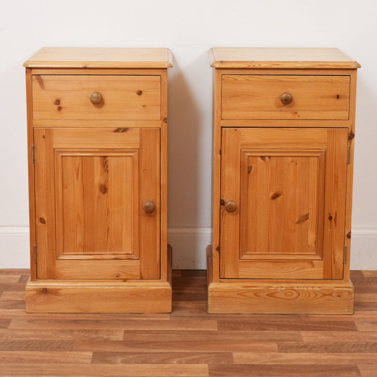 Pair of Pine Bedsides