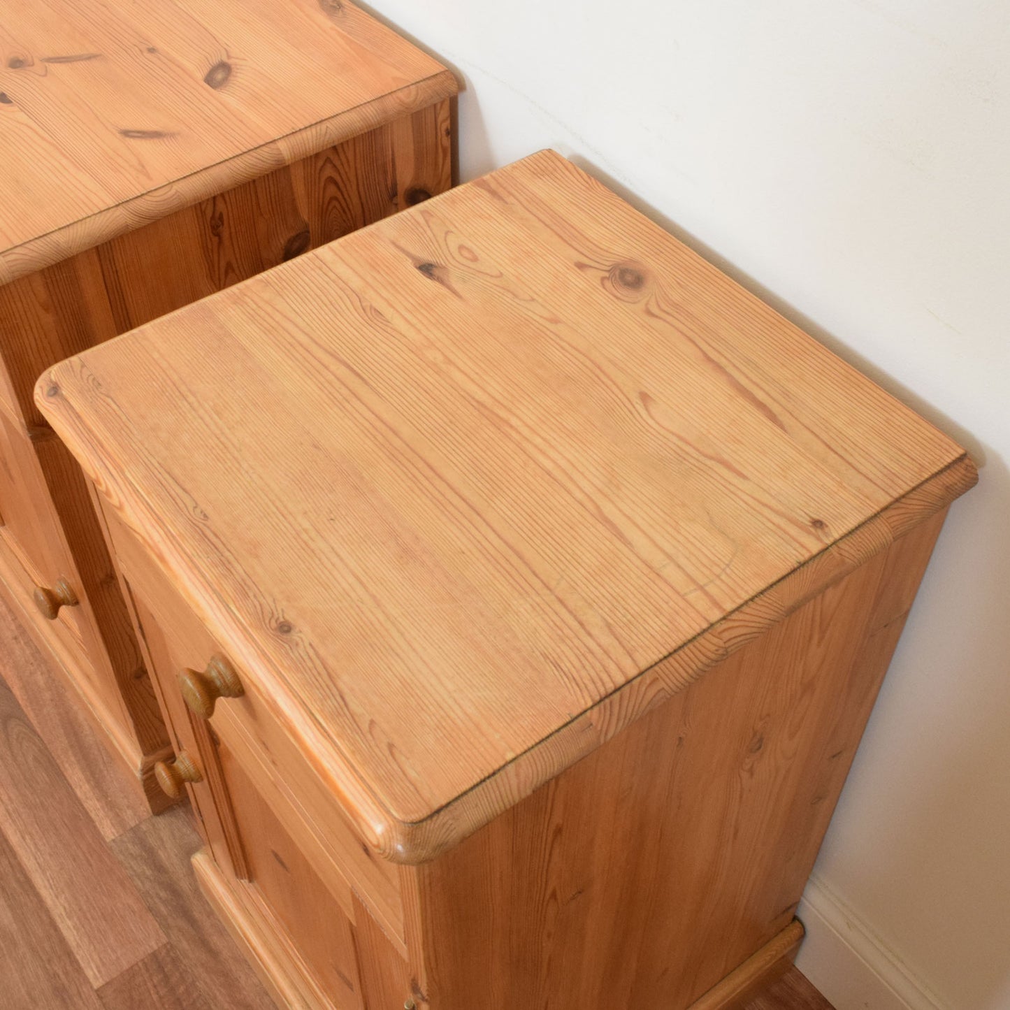 Pair of Pine Bedsides