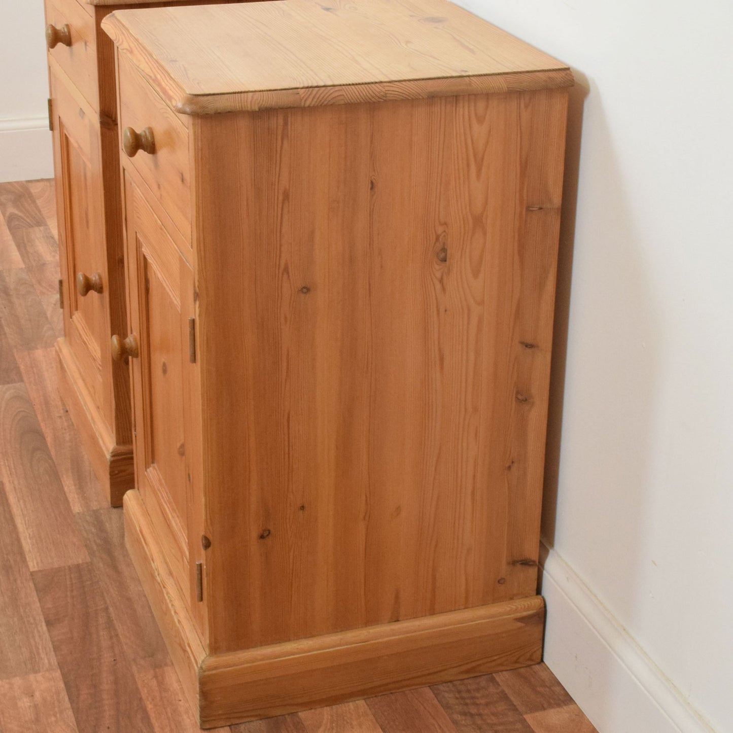 Pair of Pine Bedsides