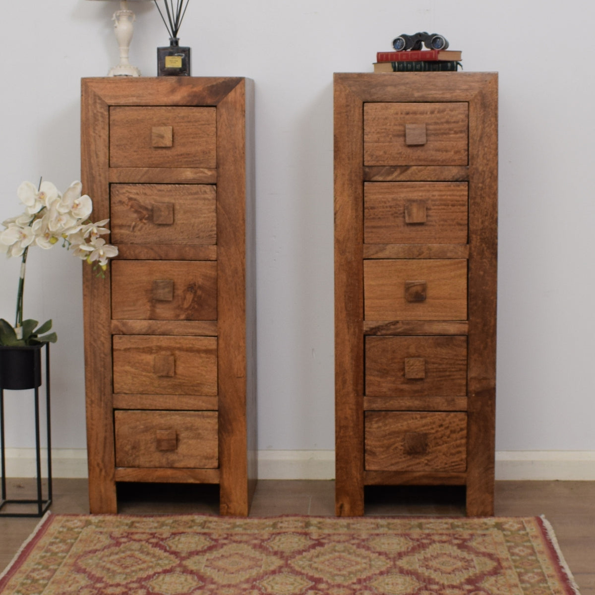 Pair Of Mango Chests of Drawers