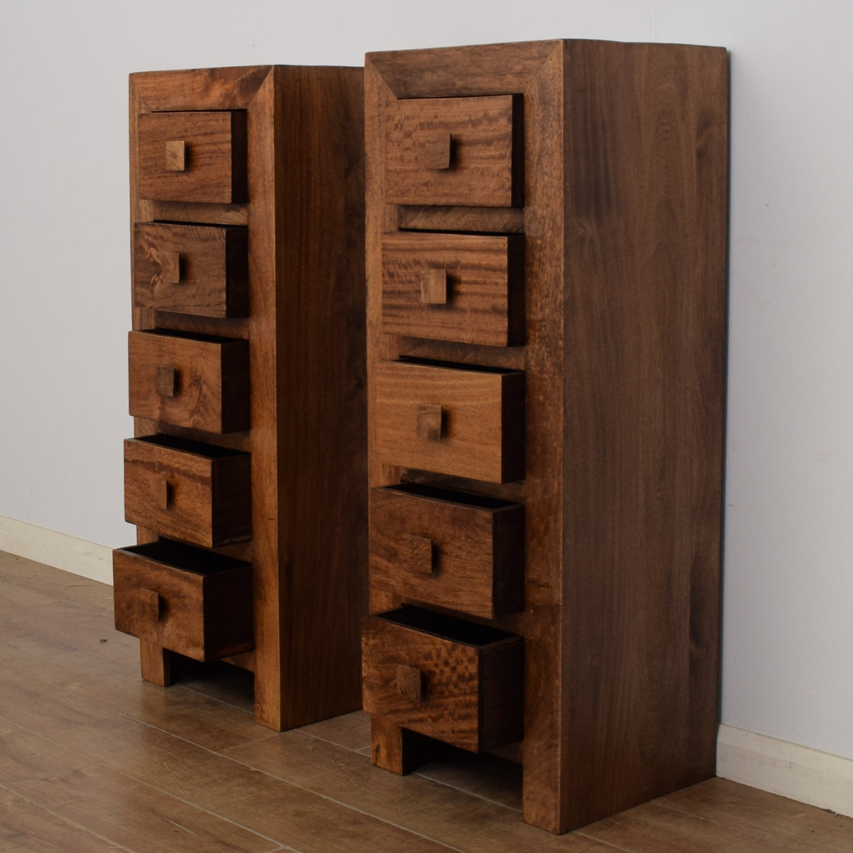 Pair Of Mango Chests of Drawers