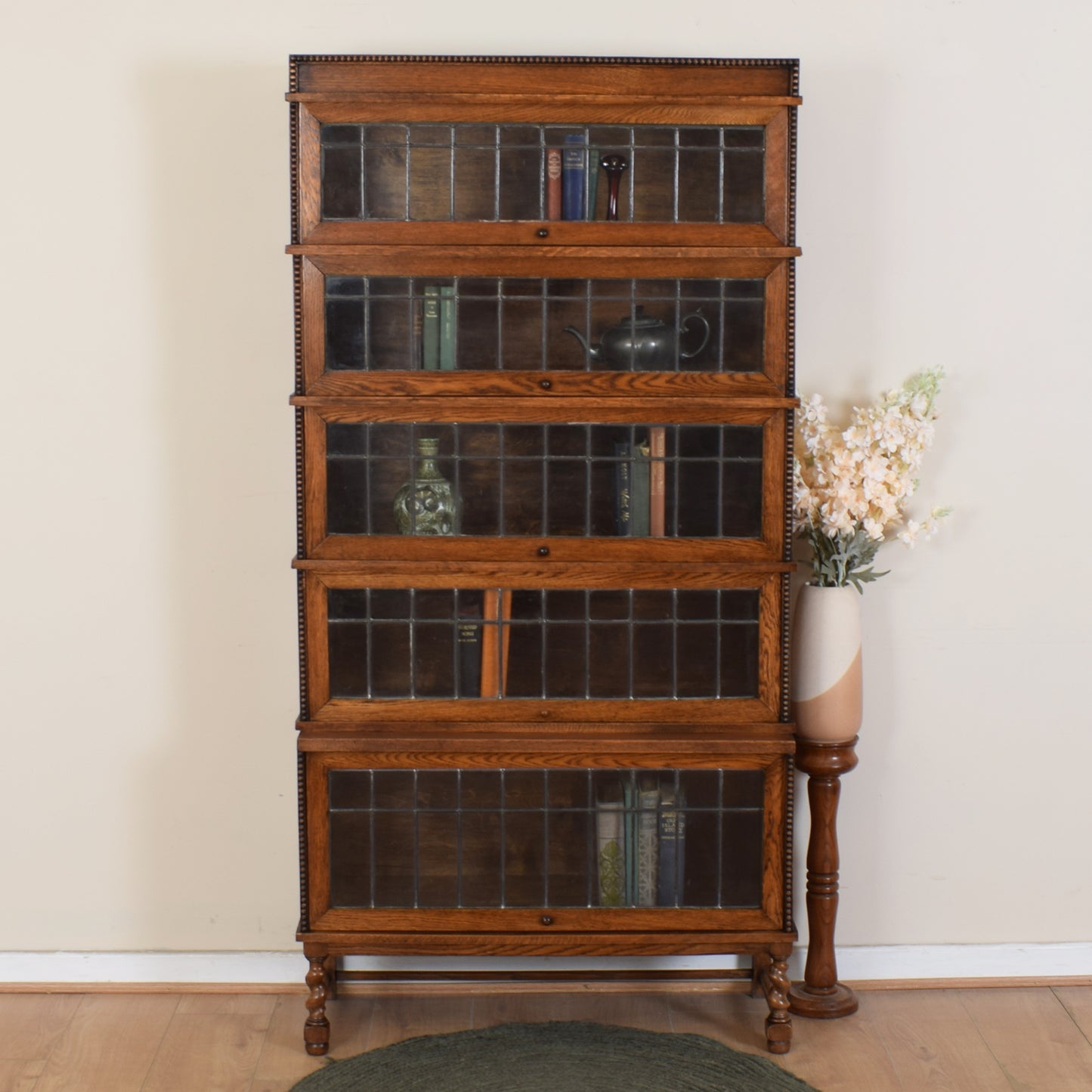 Oak Tall Barristers Bookcase