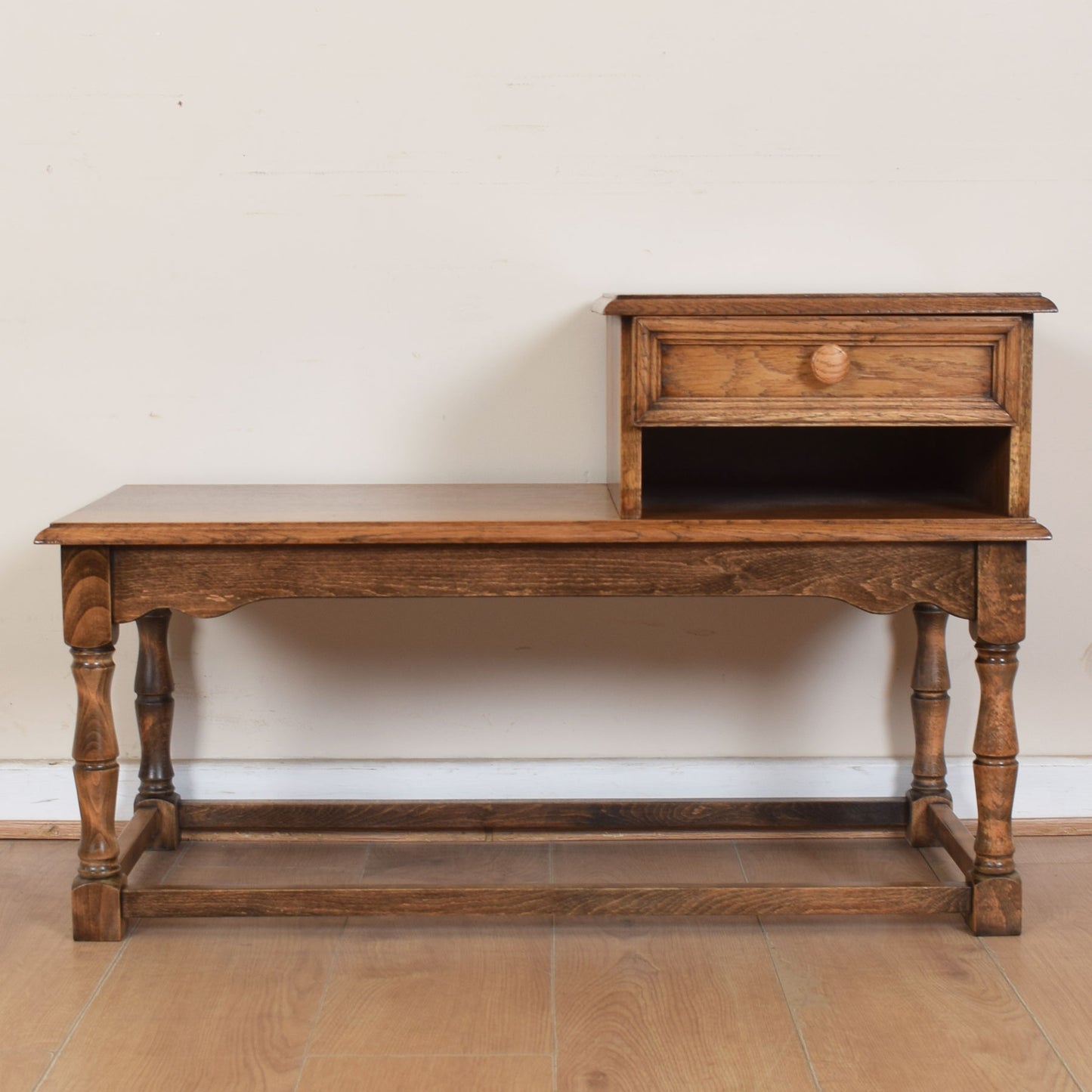 Oak Telephone Seat
