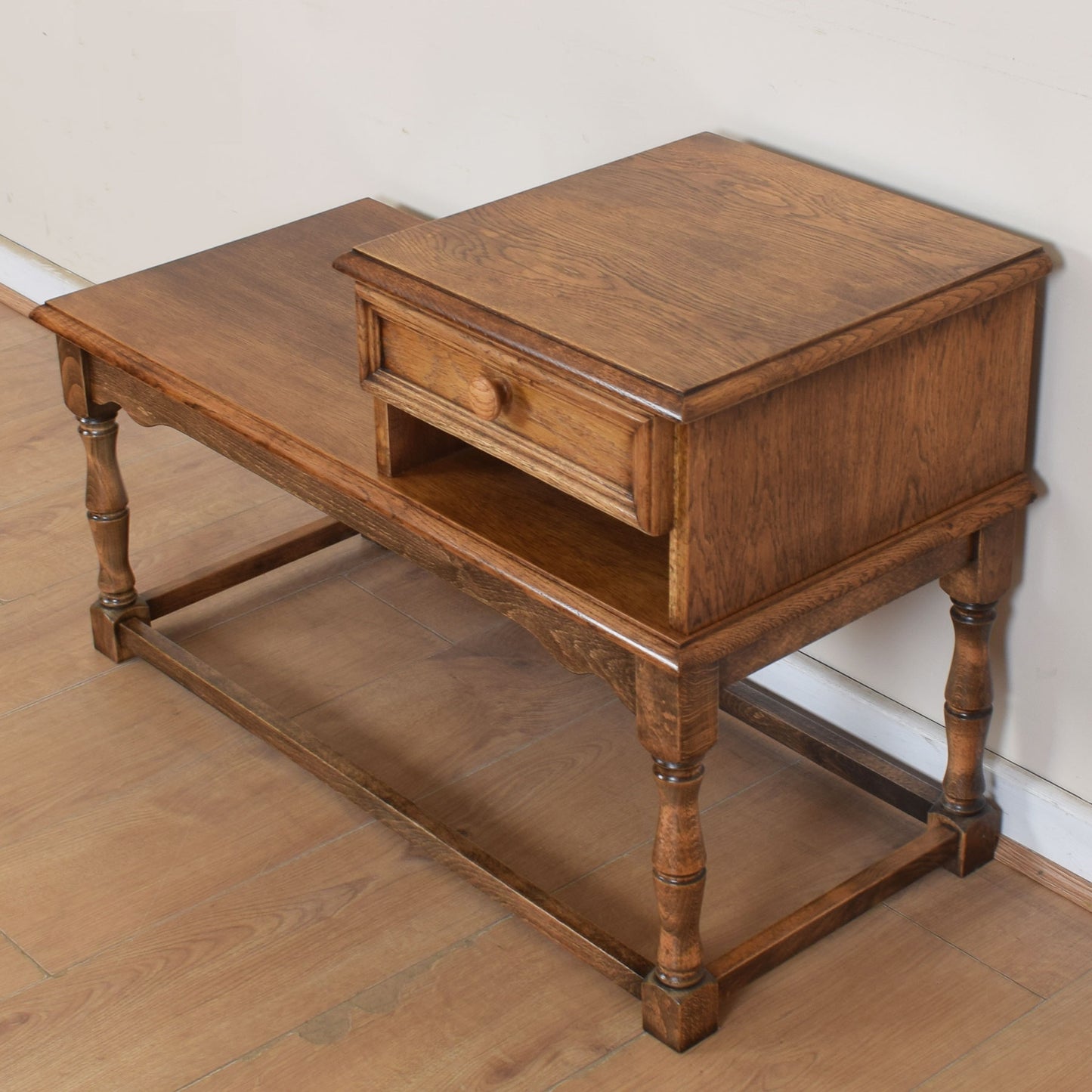 Oak Telephone Seat