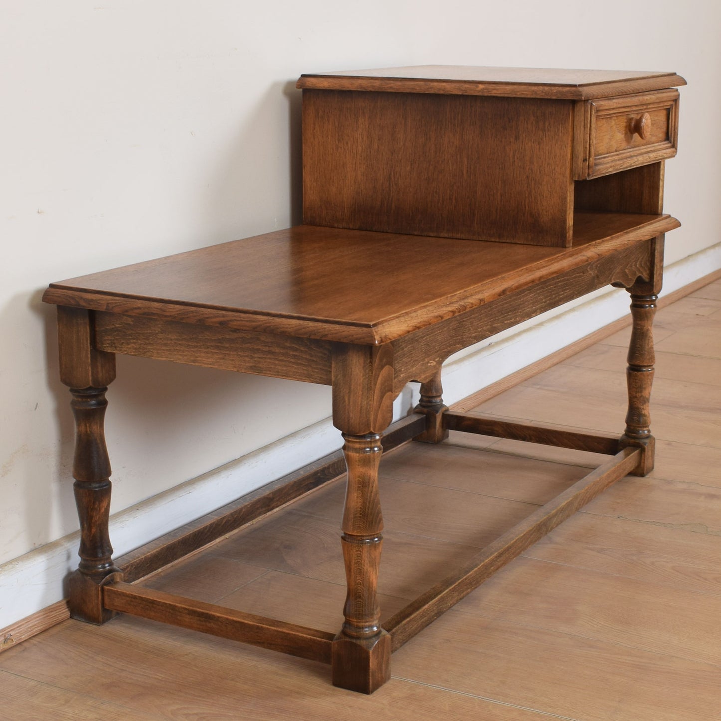 Oak Telephone Seat
