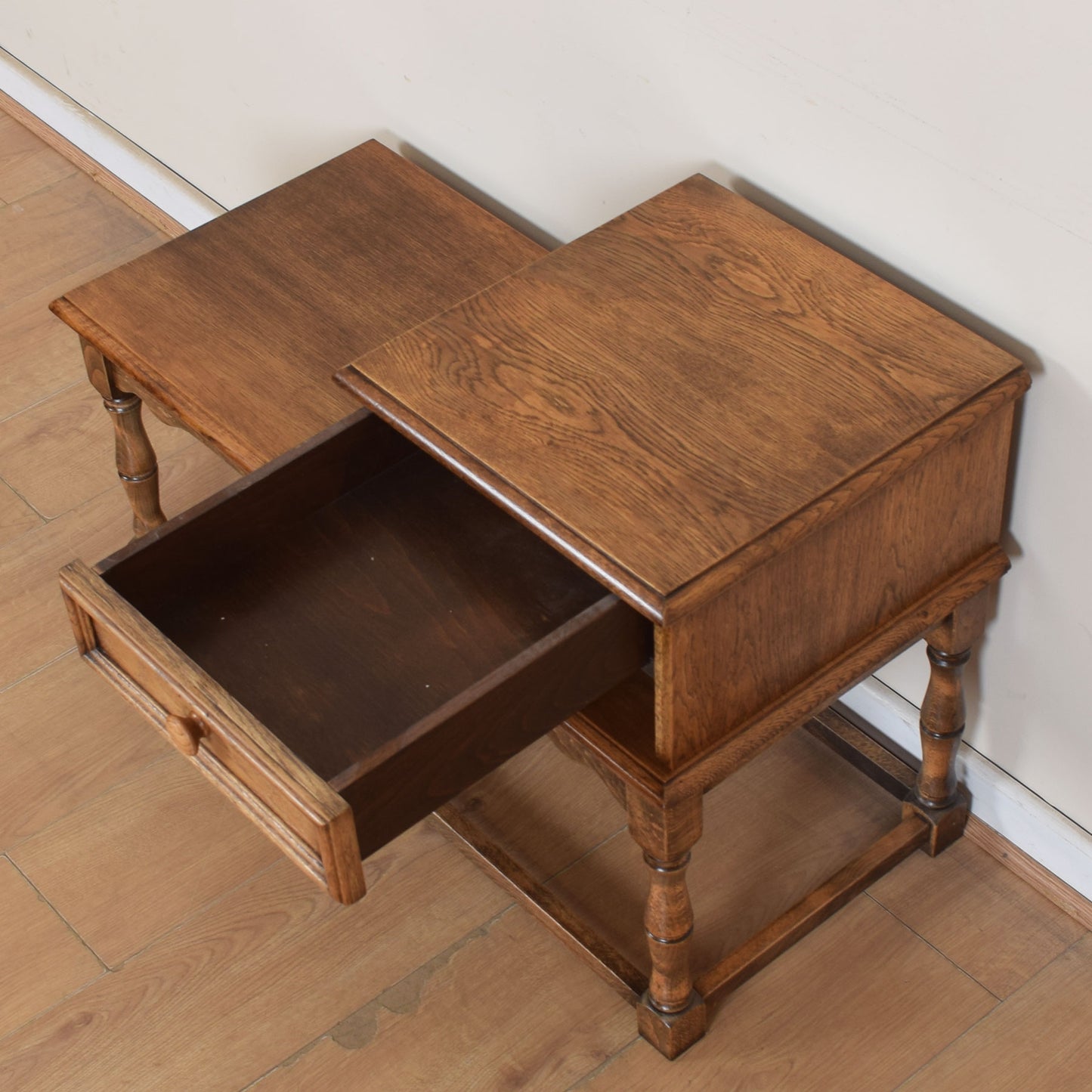 Oak Telephone Seat