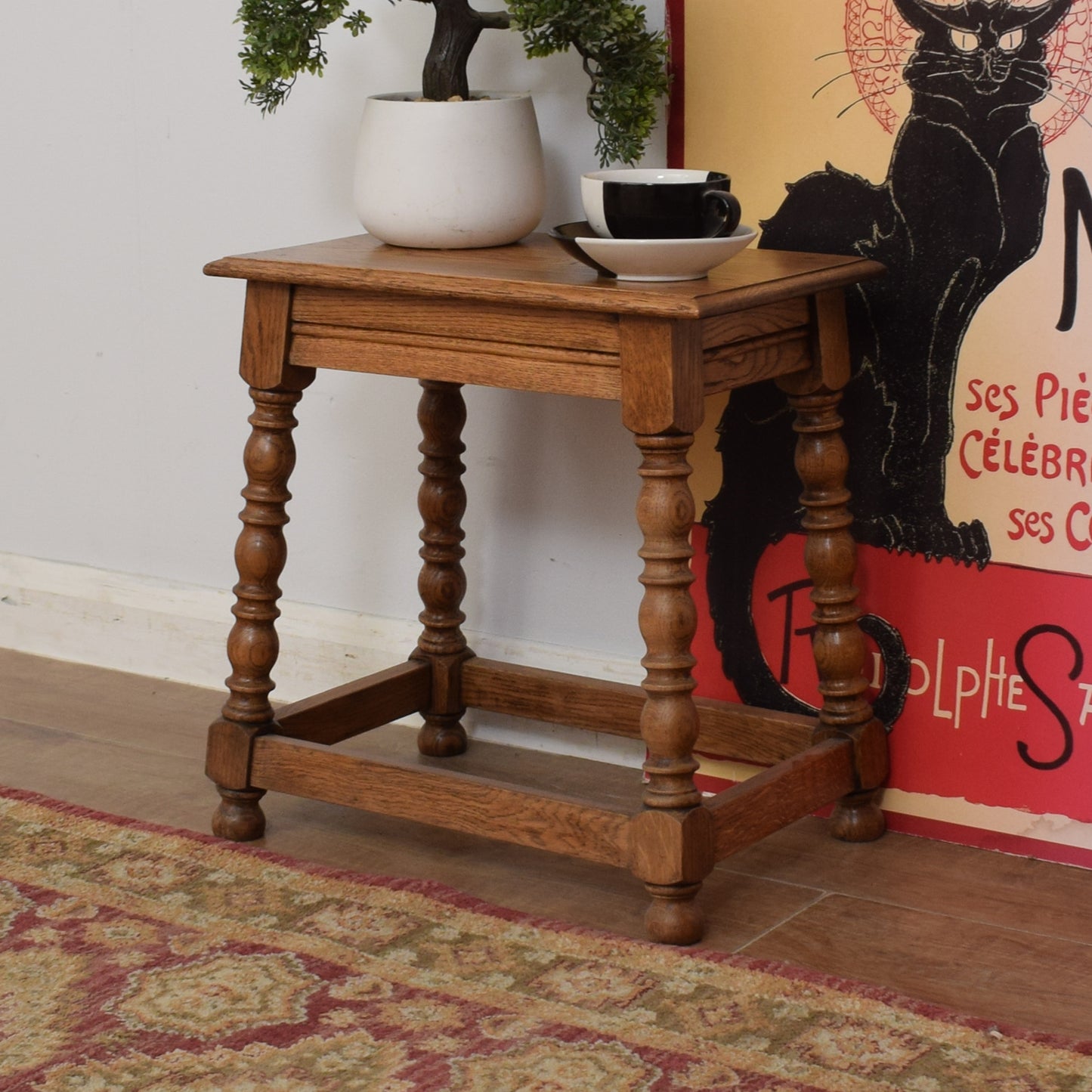 Restored Oak Side Table