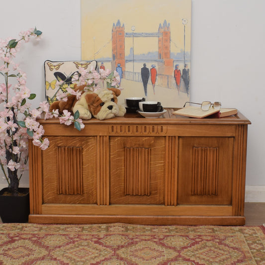 Restored Oak Blanket Box