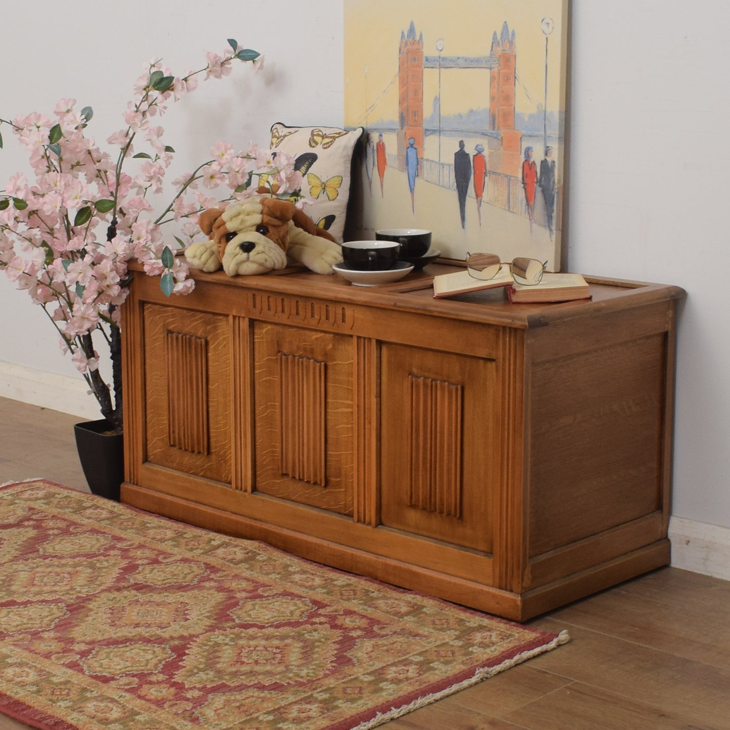 Restored Oak Blanket Box